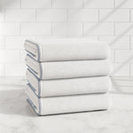 Cotton Border-Stitched 6-Piece Towel Set - Valery Collection
