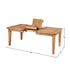 Aspen Extension Dining Table, Antique Natural