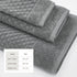 Cotton Diamond Waffle Weave Bath Towel Set - Grayson Collection