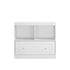 Toy Storage Organizer With Large Drawer And Low Bookshelf For Nursery & Playroom - White
