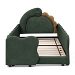 Cute Dinosaur Shaped Bed With Safety Guardrail, Toddler Frame