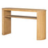Console Table With Fluted Legs, Open Shelf