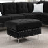 L-Shaped Sectional Sofa With Chaise And Storage Ottoman, Includes 2 Pillows