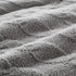 3 Pieces Full/Queen Cable Knit Chenille Comforter Set Gray