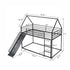 Twin Over Twin House Bunk Bed With Ladder And Slide
