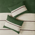 7 Pc Faux Suede Comforter Set Green Queen