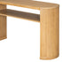 Console Table With Fluted Legs, Open Shelf