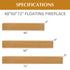 Fireplace Mantel Floating Shelf For Home Decor