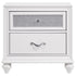 Barzini 2-drawer Nightstand White