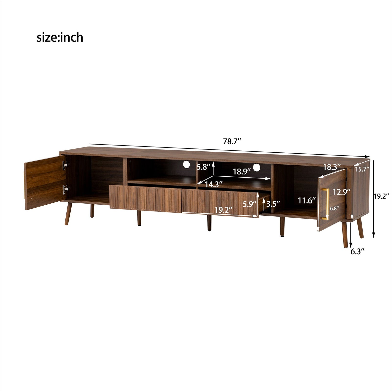 TV Stand For TVs Up To 85