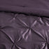 7 Piece Tufted Comforter Set in Plum for King Beds