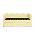 Gingham Daybed With USB Charging Port, Wave-Shaped Design