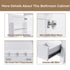 42" Bathroom Vanity Base With Doors And Drawer - White