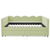 Gingham Daybed With USB Charging Port, Wave-Shaped Design