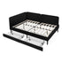 Upholstered Platform Bed Frame With 2 Storage Drawers And Adjustable Sofa Bed