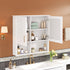 2 In 1 Wall-Mounted Mirror Cabinet With Adjustable Shelves, Soft-Close Doors, High-Definition Mirror & Storage