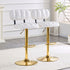 Adjustable Height Bar Stools & Footrest For Kitchen Island (Set of 2)