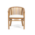 Outdoor 6 Seater Acacia Wood Dining Set with Cushions in Teak Finish