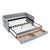 Daybed With Trundle And Storage Drawers, Flat Arms With Pocket
