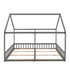 House Platform Beds, 2 Shared Beds, Metal Frame With Guardrails