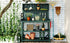 Large Wooden Farmhouse Potting Bench Table with 4 Shelves - Rustic Fir Wood