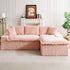 Modular Sofa, Convertible Twin Seat With Chaise Lounge