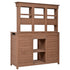 65.7" Garden Potting Bench Table with Hutch & Storage - Fir Wood