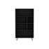 Bookcase, 6 Shelves, 4 Legs - Black