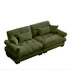 Modern Sofa With Bolstered Armrests And Pillows