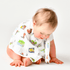 GiftSet: Austin Baby Muslin Swaddle Blanket and Burp Cloth/Bib Combo Extra Large Bamboo Cotton