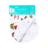 Gift Set: California Girl Muslin Swaddle Blanket and Burp Cloth/Bib Combo Newborn Essentials for Feeding and Comfort