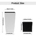 Square Large Planter With Automatic Watering System For Home And Garden (Set of 2) - White