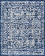 Michie Dark Blue Area Rug - Clearance
