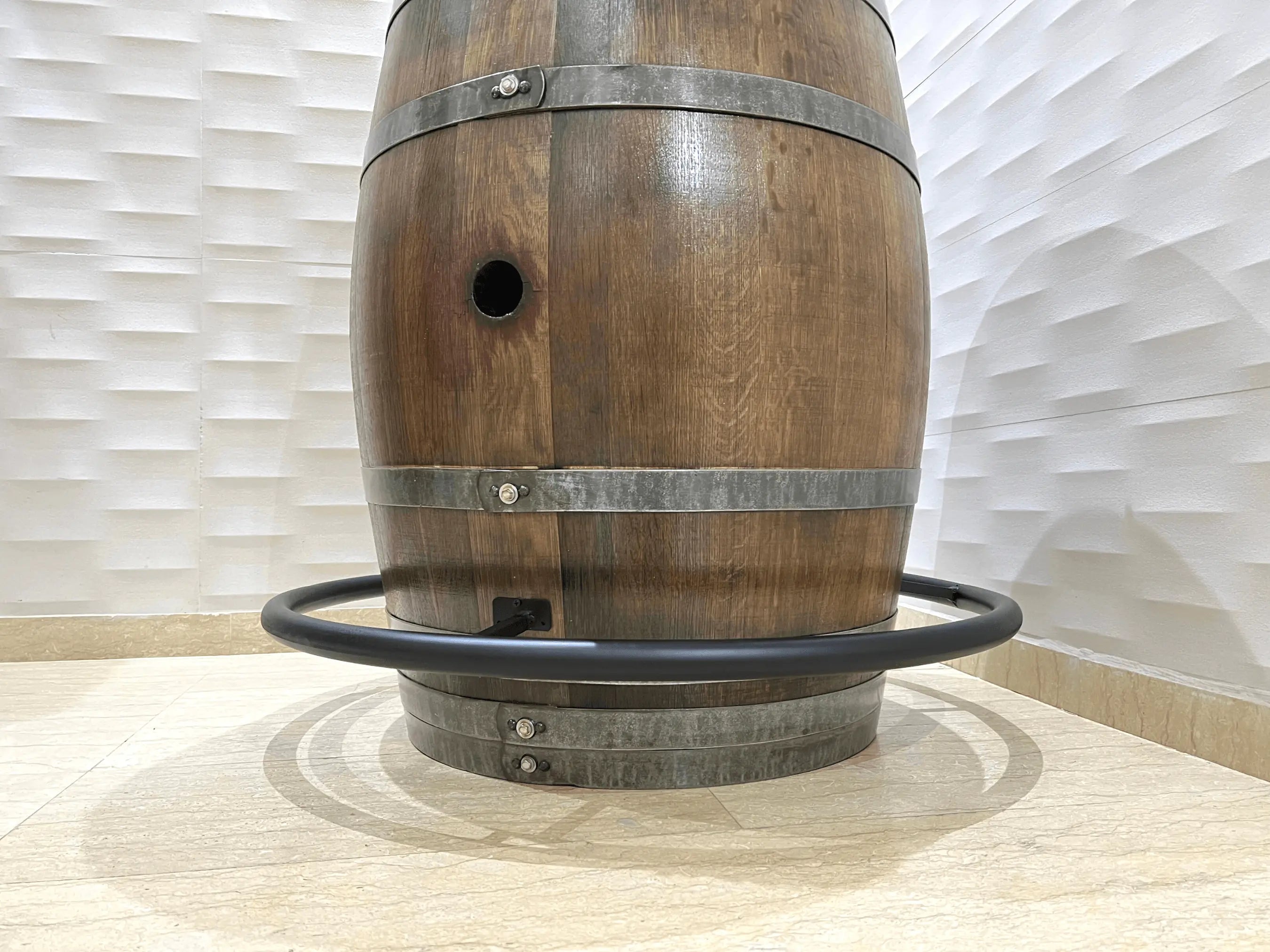 Whiskey and Wine Barrel Footrest, Fits Any Standard 53-59 Gallon Barrel, Free Shipping - Handmade By Family Business