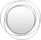 Basay Round Silver Gray Mirror