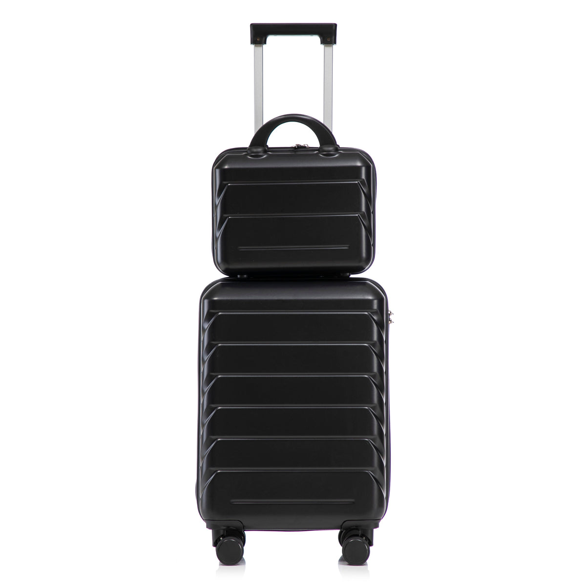 14'/20' 2-Piece ABS Spinner Wheel Luggage Set with Combination Lock