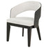 Leandro Upholstered Dining Arm Chair Cream (Set of 2)