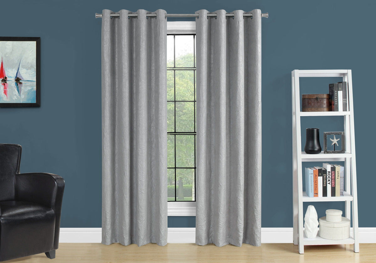 2 Pieces Set Room Darkening Curtain Panels with Grommet