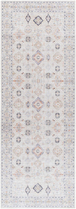Beige Beckett Vintage Washable Area Rug - Clearance