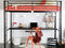 Sunset Full over Workstation Bunk Bed