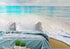 Ocean Beach Shore Wallpaper Mural. Tropical Theme Wall Decor. #6770