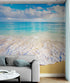 Ocean Beach Shore Wallpaper Mural. Tropical Theme Wall Decor. #6770