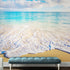 Ocean Beach Shore Wallpaper Mural. Tropical Theme Wall Decor. #6770