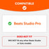 Beats Studio Pro Earpad Sweat Covers - WC SweatZ Studio Pro