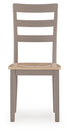 Harperfeld - Dining Room Side Chair (Set of 2) - Natural / Gray