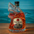 Shark Head Glass Bottle Collectible Whiskey Decanter Movie Memorabilia