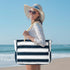 Waterproof Oversized Beach Tote Bag 20L Sandproof Zip Travel Carryall