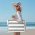 Waterproof Oversized Beach Tote Bag 20L Sandproof Zip Travel Carryall