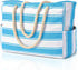 Waterproof Oversized Beach Tote Bag 20L Sandproof Zip Travel Carryall