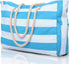 Waterproof Oversized Beach Tote Bag 20L Sandproof Zip Travel Carryall